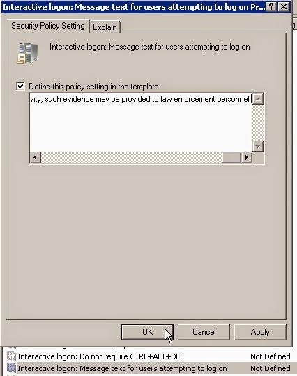 Deploying Legal Notice Logon Banner In Domain Computers Ict For