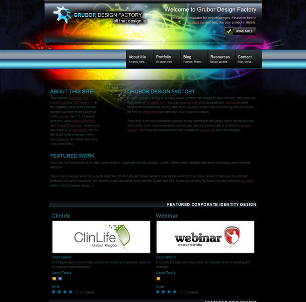 150 Best Free Joomla Templates Mow Design Graphic Design Blog