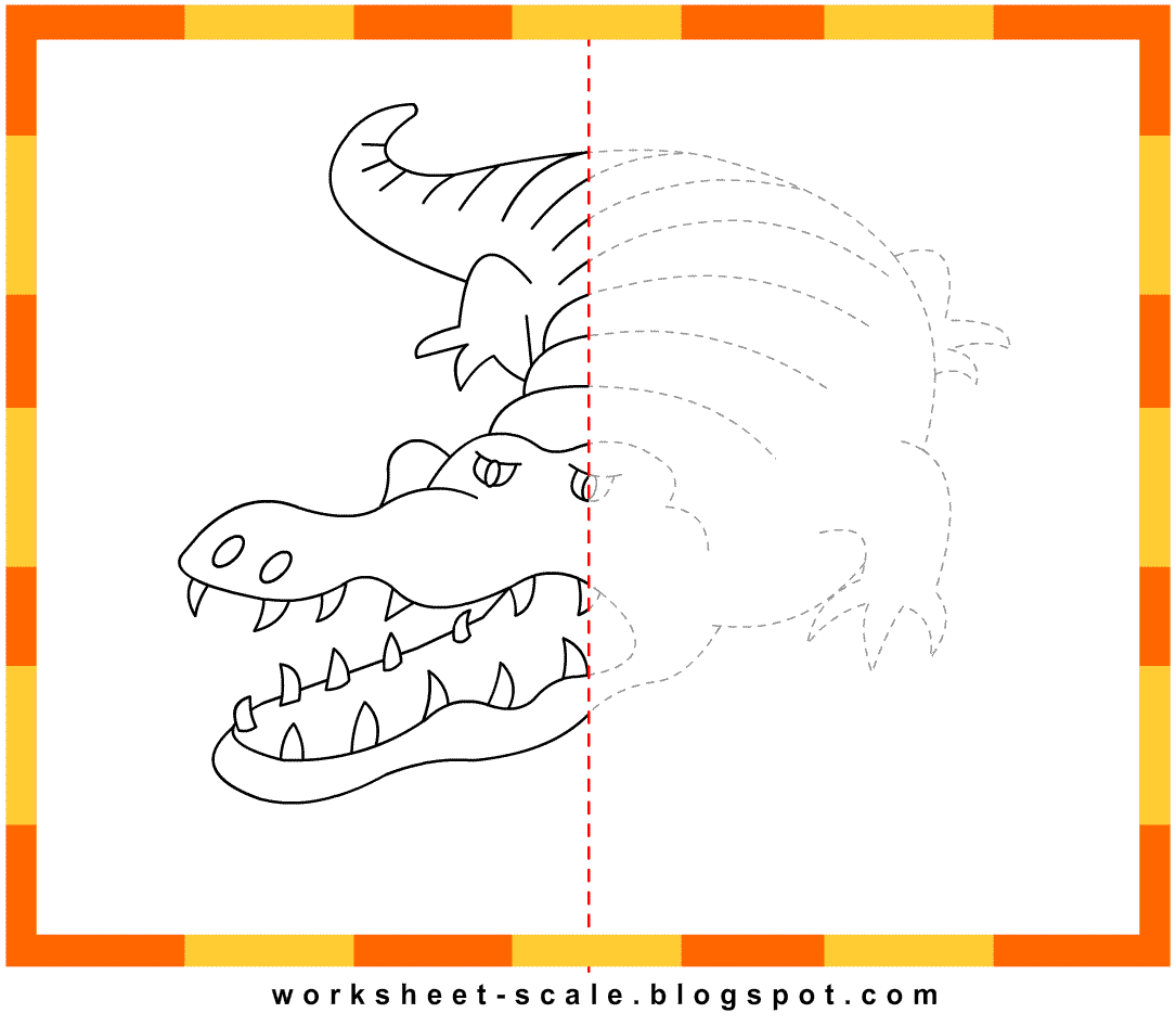 worksheet Drawing Worksheets free printable drawing worksheets for kids alligator worksheet