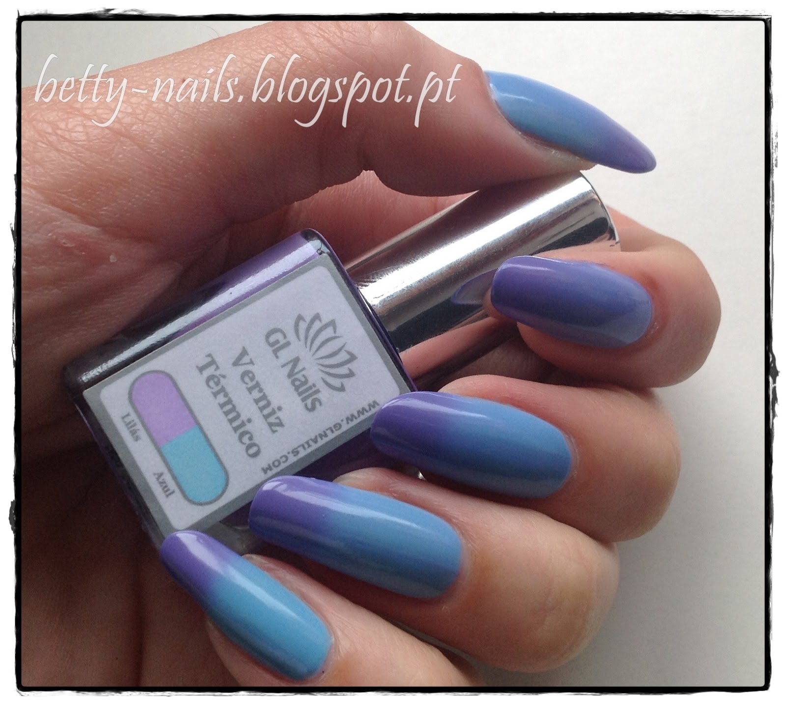 Betty Nails GL Nails Color Changing Nail Polish Termic BluePurple