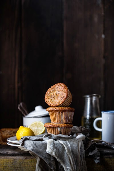 Vegan Lemon Poppy Seed Muffins