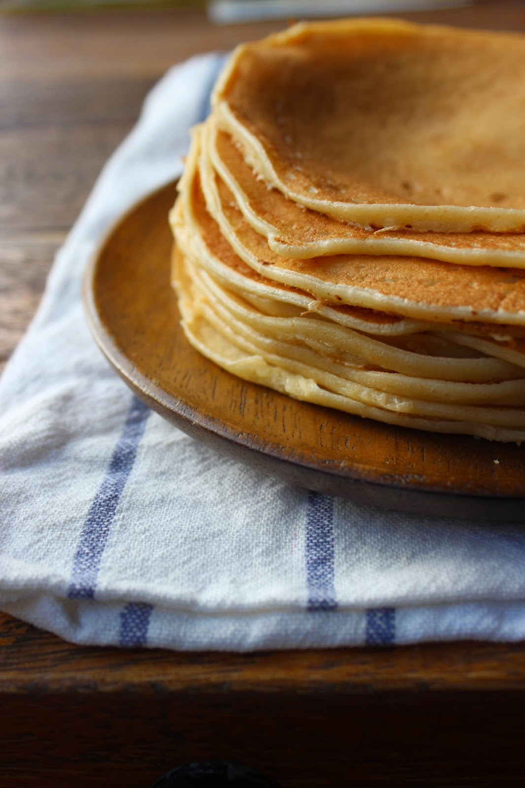 A Caramel Cafe Pancake With Cottage Cheese