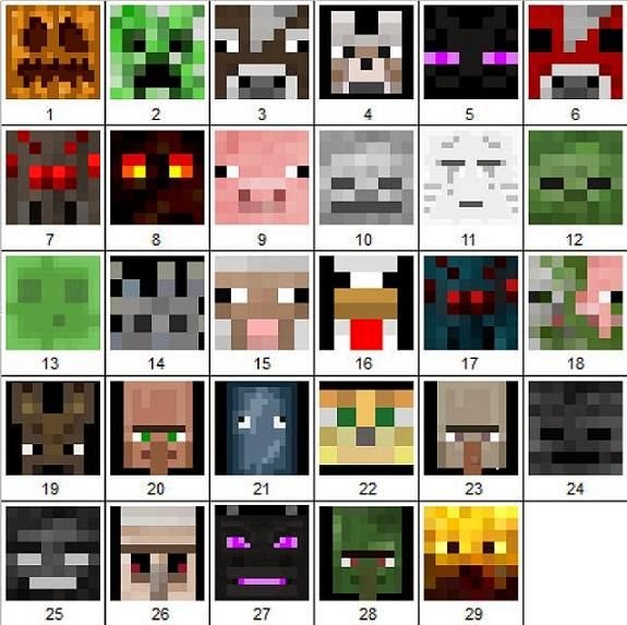 ARTE COM QUIANE - Paps e Moldes de Artesanato : Moldes de todos os  personagens do Minecraft - 42 moldes
