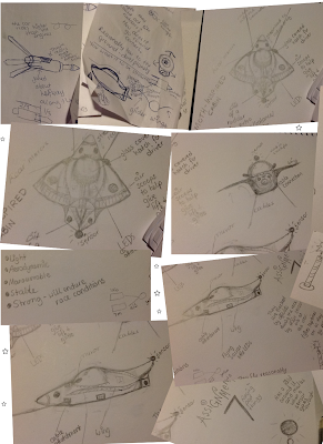 More rough pod racer designs More rough pod racer designs - drawn in pen and pencil