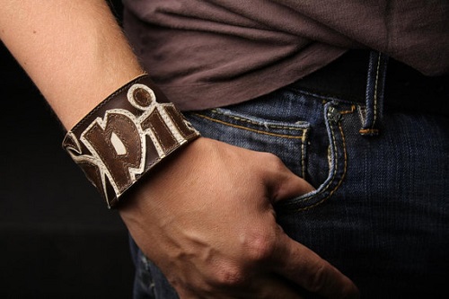 handmade leather cuff