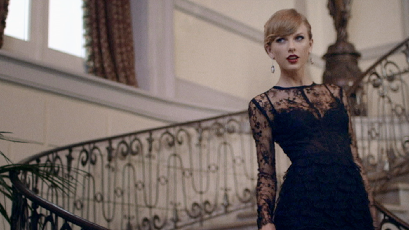 Taylor Swift Black Lace Dress