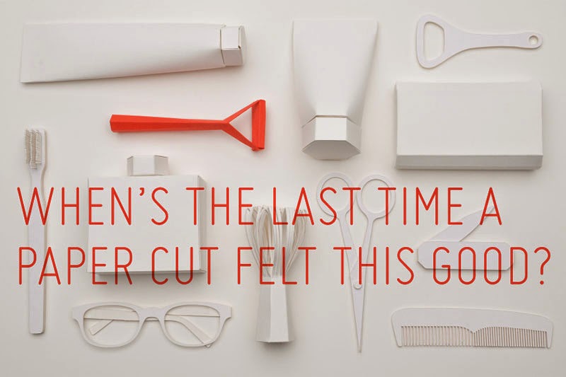 fabrica tus propias maquinillas de papel Paper Cut Razor