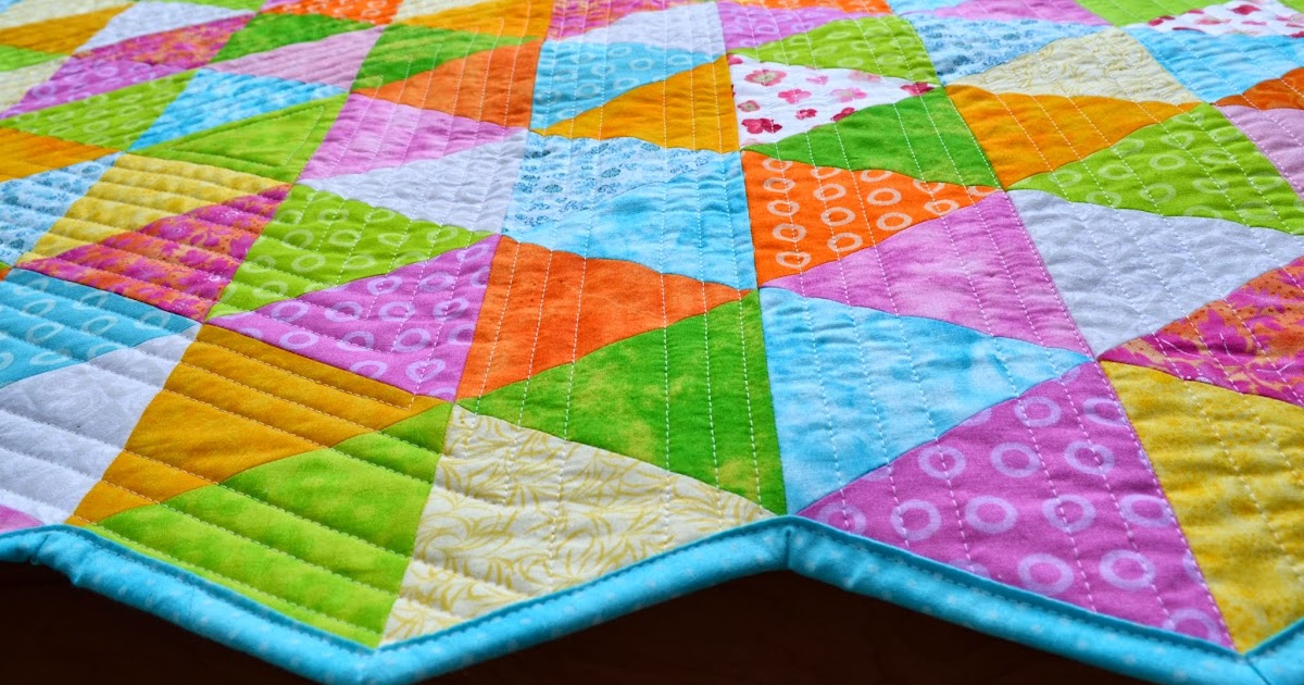 Sew Fresh Quilts Equilateral Triangle Quilt Finished!