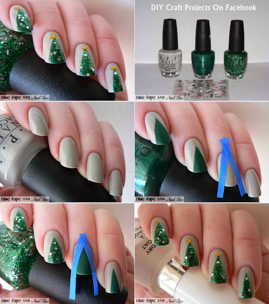 cutest christmas nail art diy