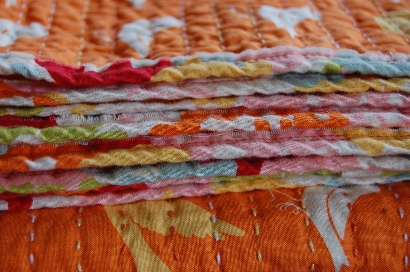 being me. sippin tea. kantha quilting