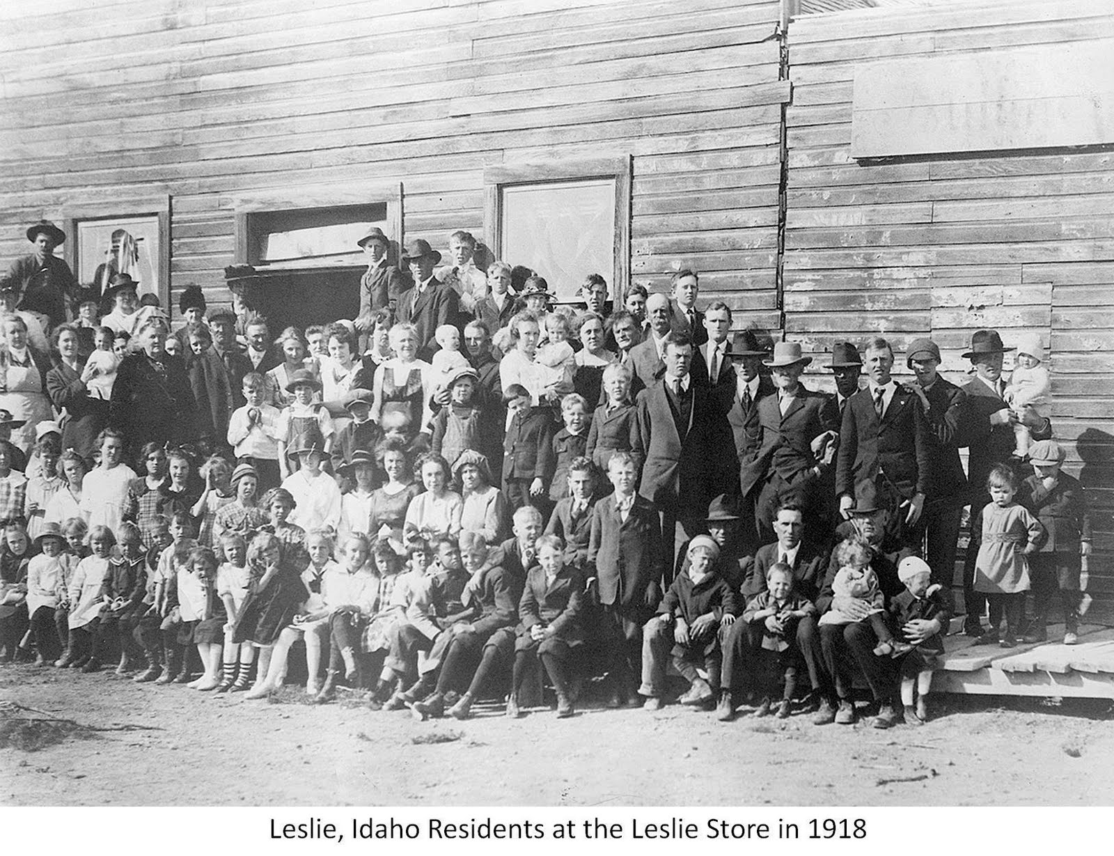 Mackay, Idaho 83251 Blast from the Past Leslie, Idaho Residents at