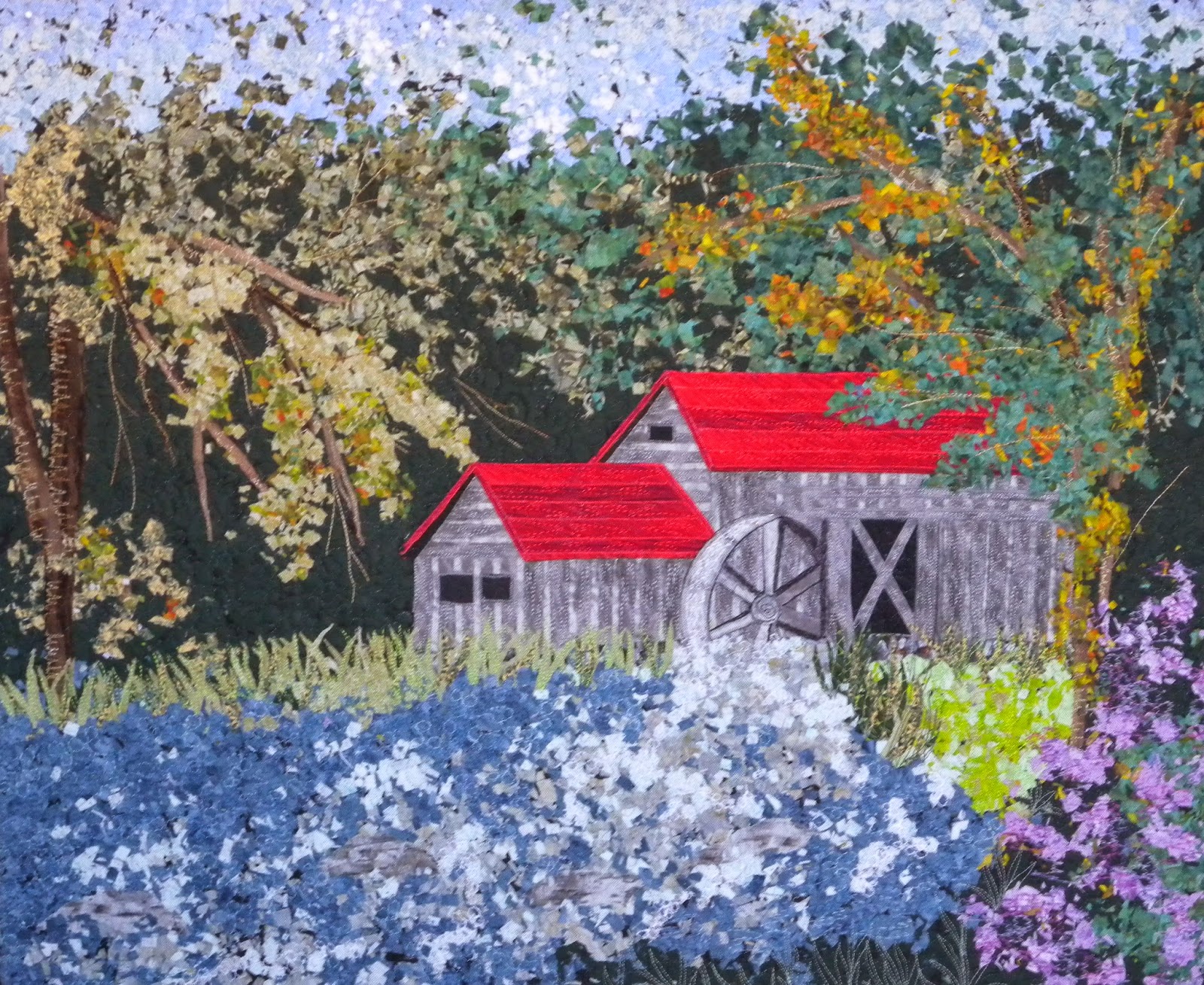 Nancy Ryan and Denise Oyama Miller Teaching an Art Quilt at