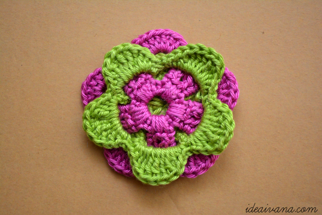 funky flower crochet pattern