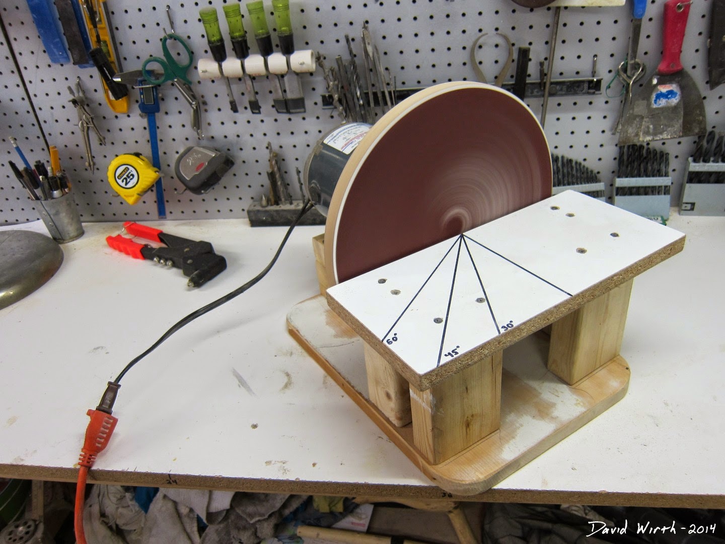 how to build a disk sander, disc, 12" big, wood, woodshop