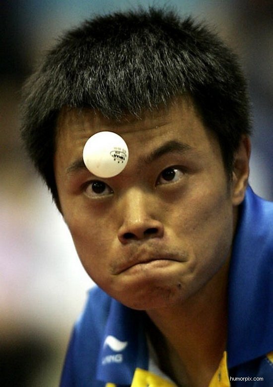 Funny Table Tennis Faces All Funny