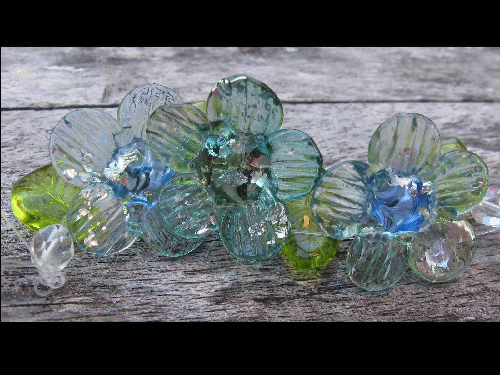 wallpapers Glass Flowers