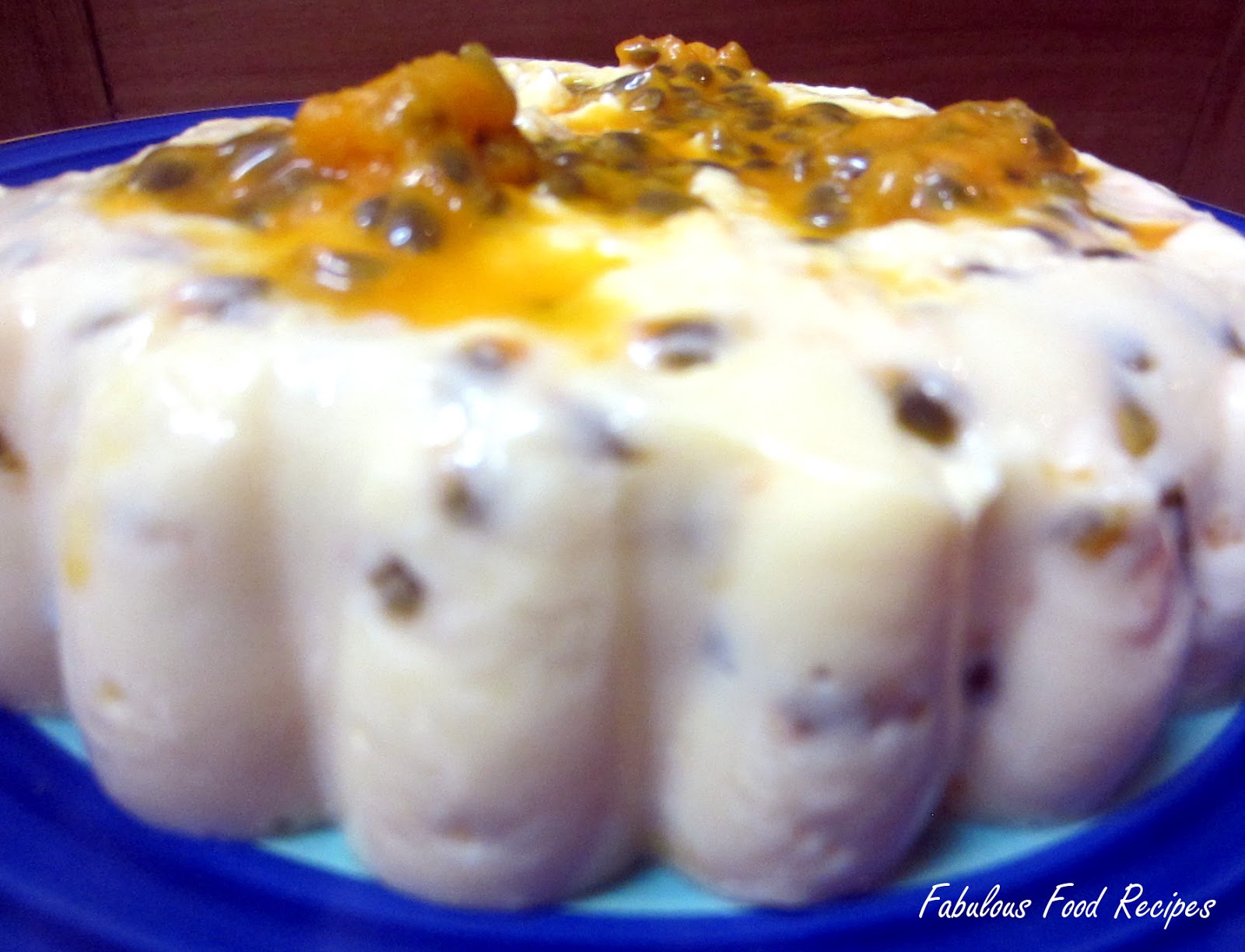 Fabulous Food Recipes Granadilla condensed milk mousse