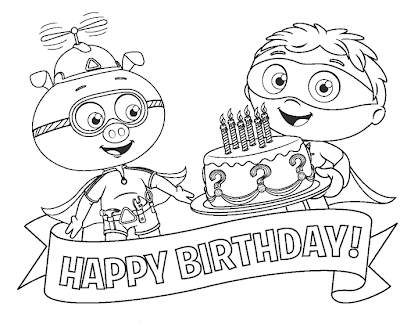 Super WHY Coloring Pages