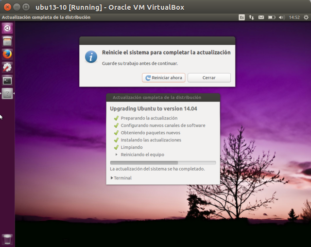 DriveMeca actualizando Ubuntu 13.10 a 14.04 paso a paso