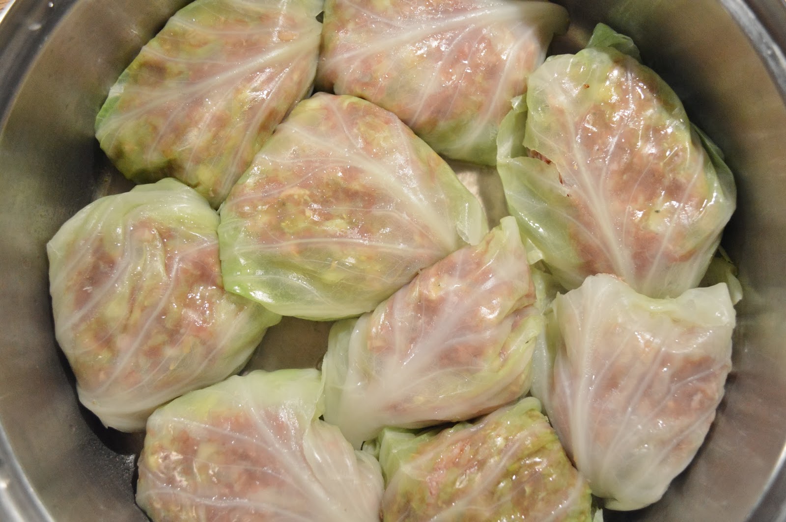 Turkish Cabbage Rolls with Tomato Basil Marinara Sauce The