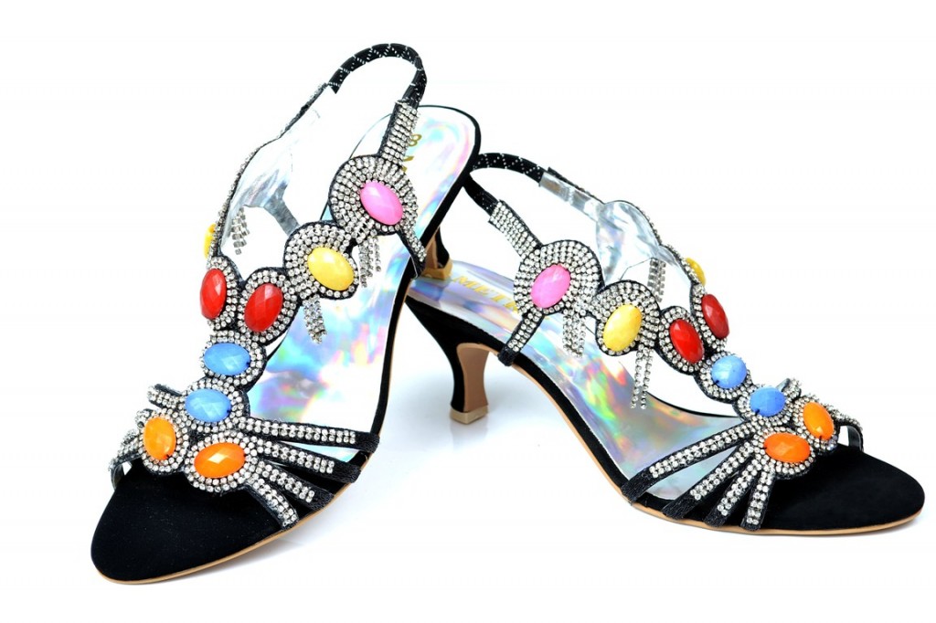 diamante platform sandals