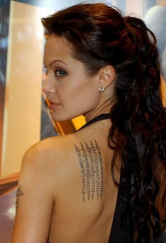 angelina jolie tattoos 2011