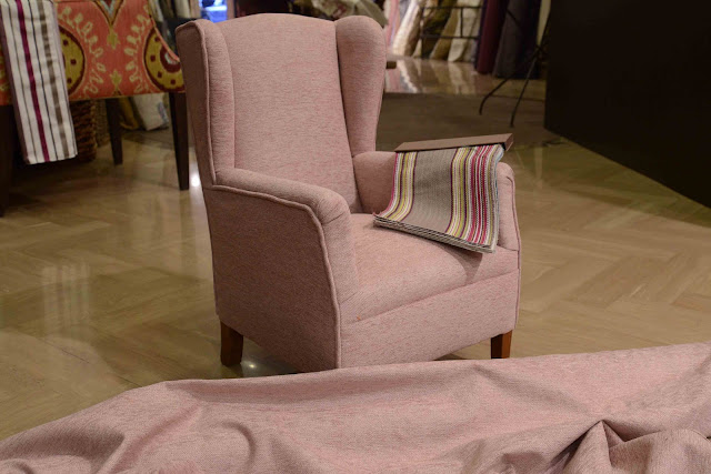 #Sillón niña tapizado en #Franela rosa