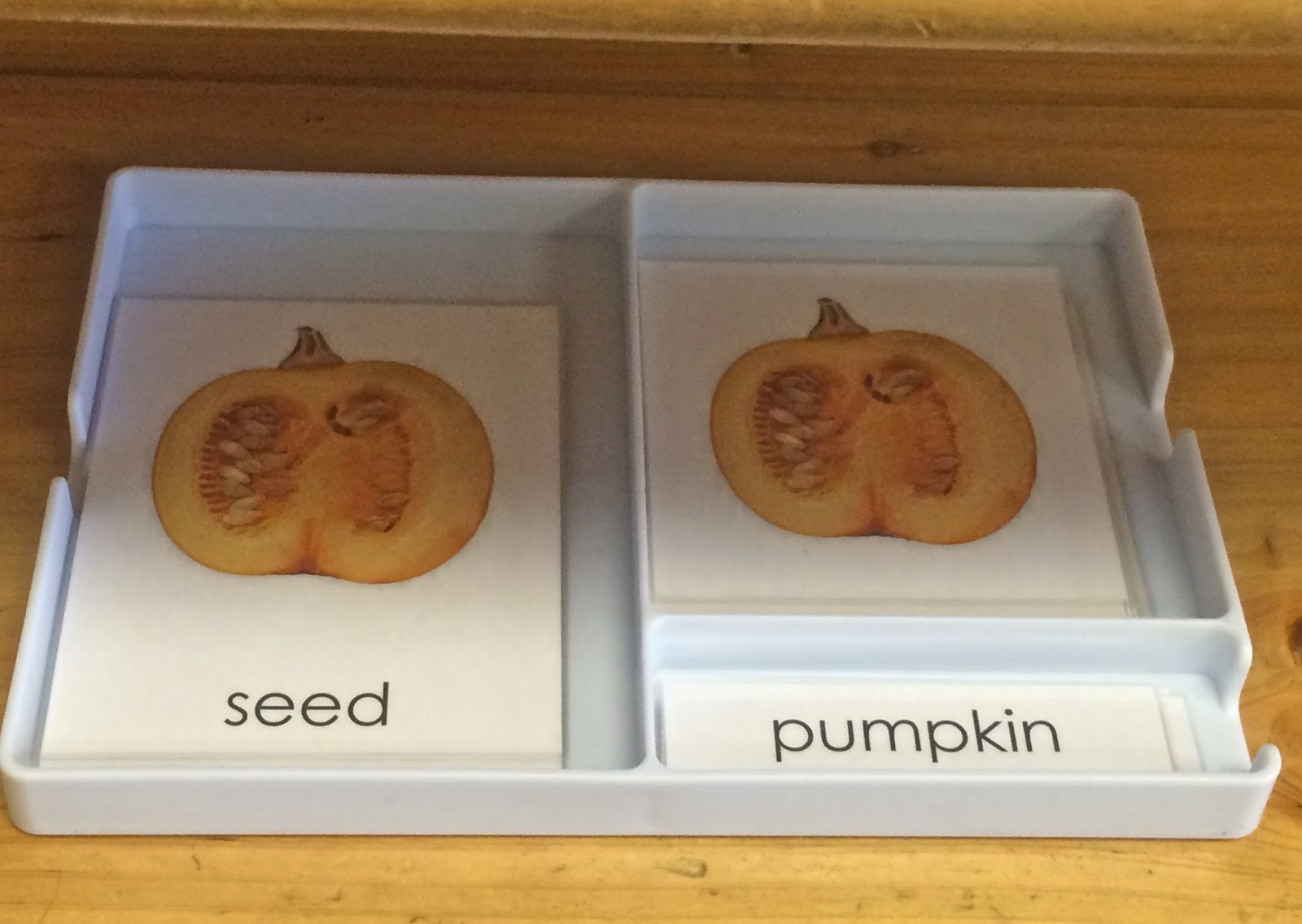 The Helpful Garden: Three-part Card Trays From Montessori Research