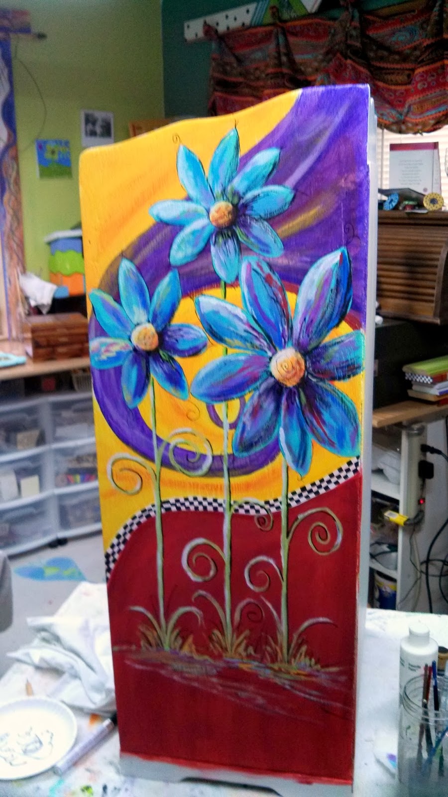 Carolyn's Funky Furniture: The Painted Chairs Carolyn's Funky Furniture: The Painted Chairs