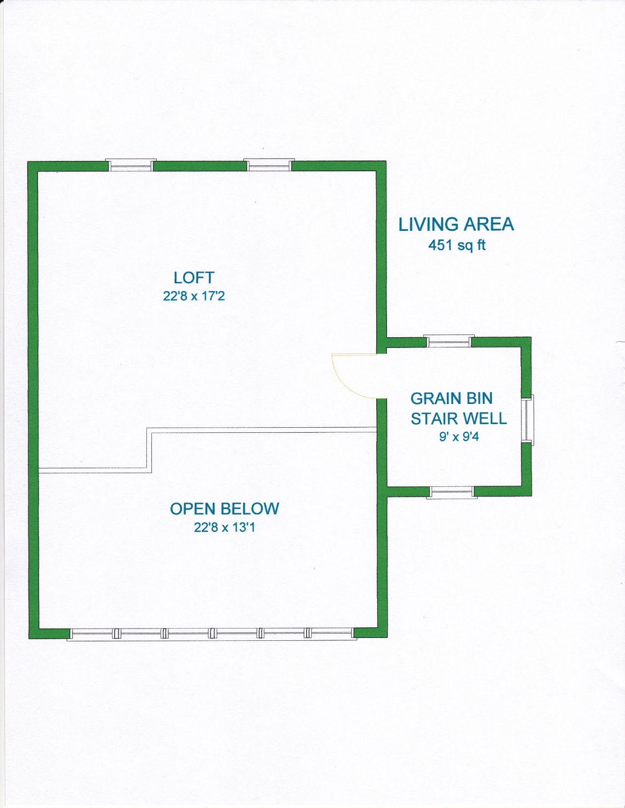 Grama Sue S Floor Plan Play Land Gambrel Barn Home 24 X32