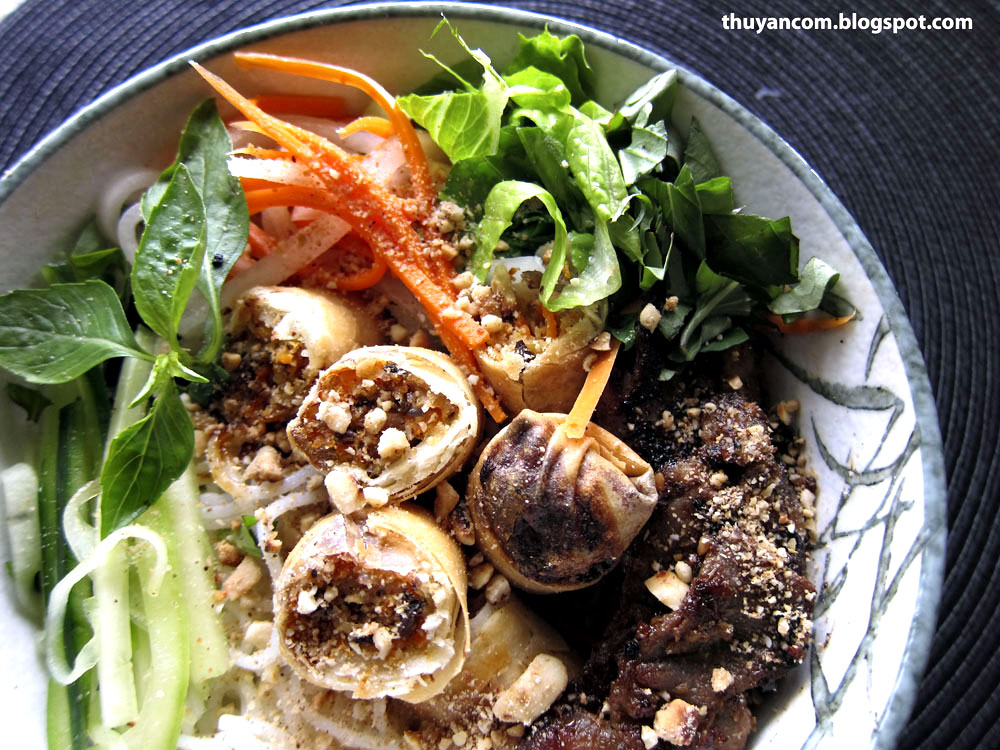 Blog of Salt Bun Thit Nuong Cha Gio Vermicelli Noodle with Grilled