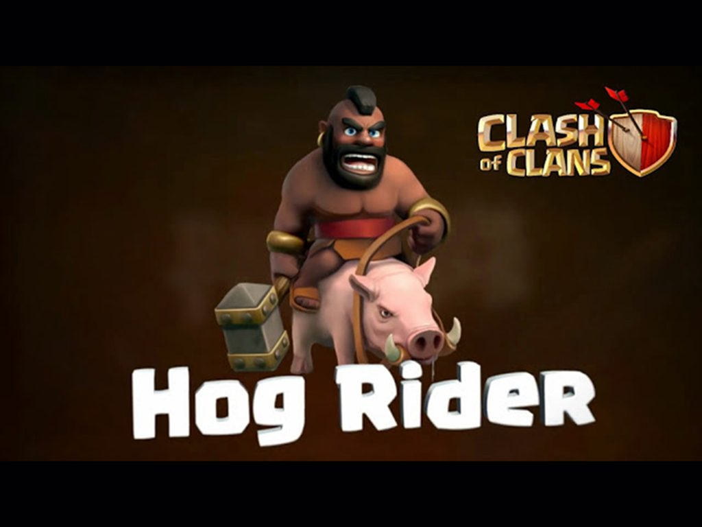 Pasukan Dark Barak Hog Rider, Wallpaper Clash Of Clans: Pasukan Dark Barak Hog...