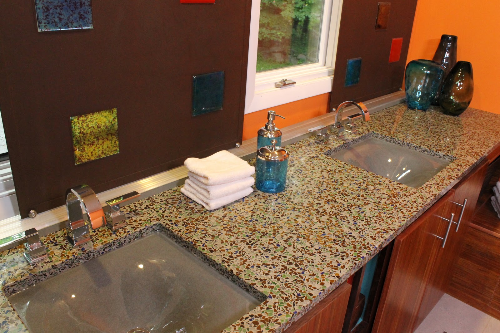 Glass Recycled Countertops Photo Album Home Design Interior And