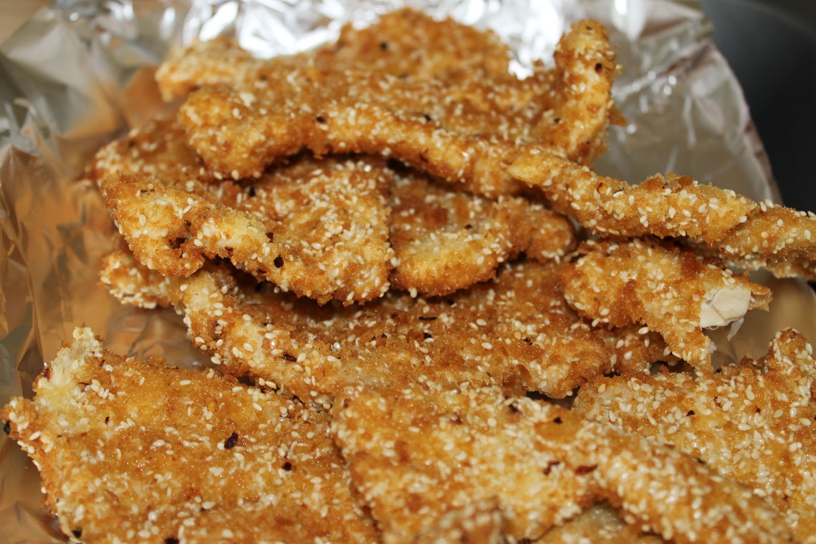 Easy Home Cooking Recipe Spicy breadcrumb sesame chicken