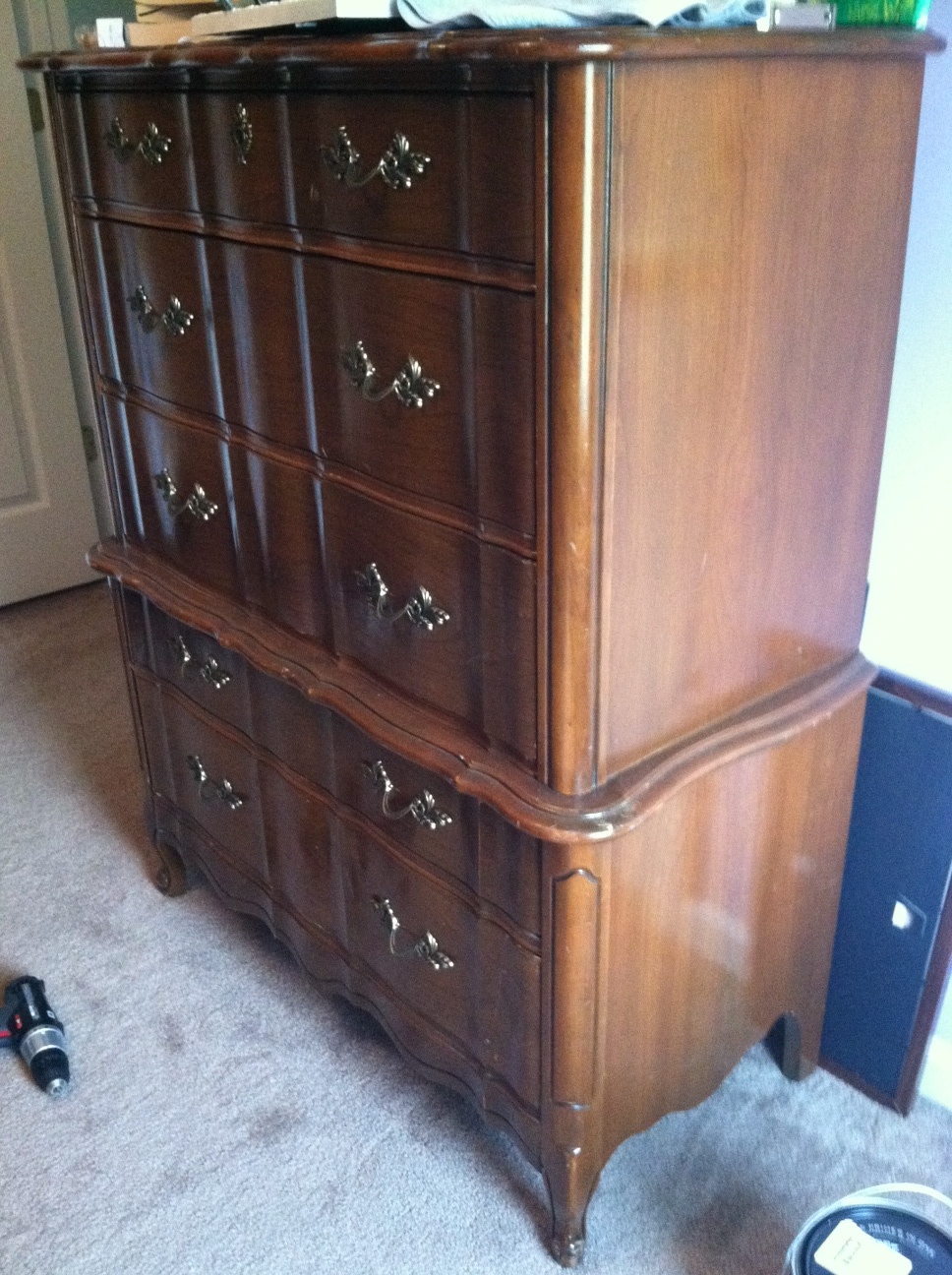 French Provincial Chest & Nightstand Makeover! DIY Projects By Nina