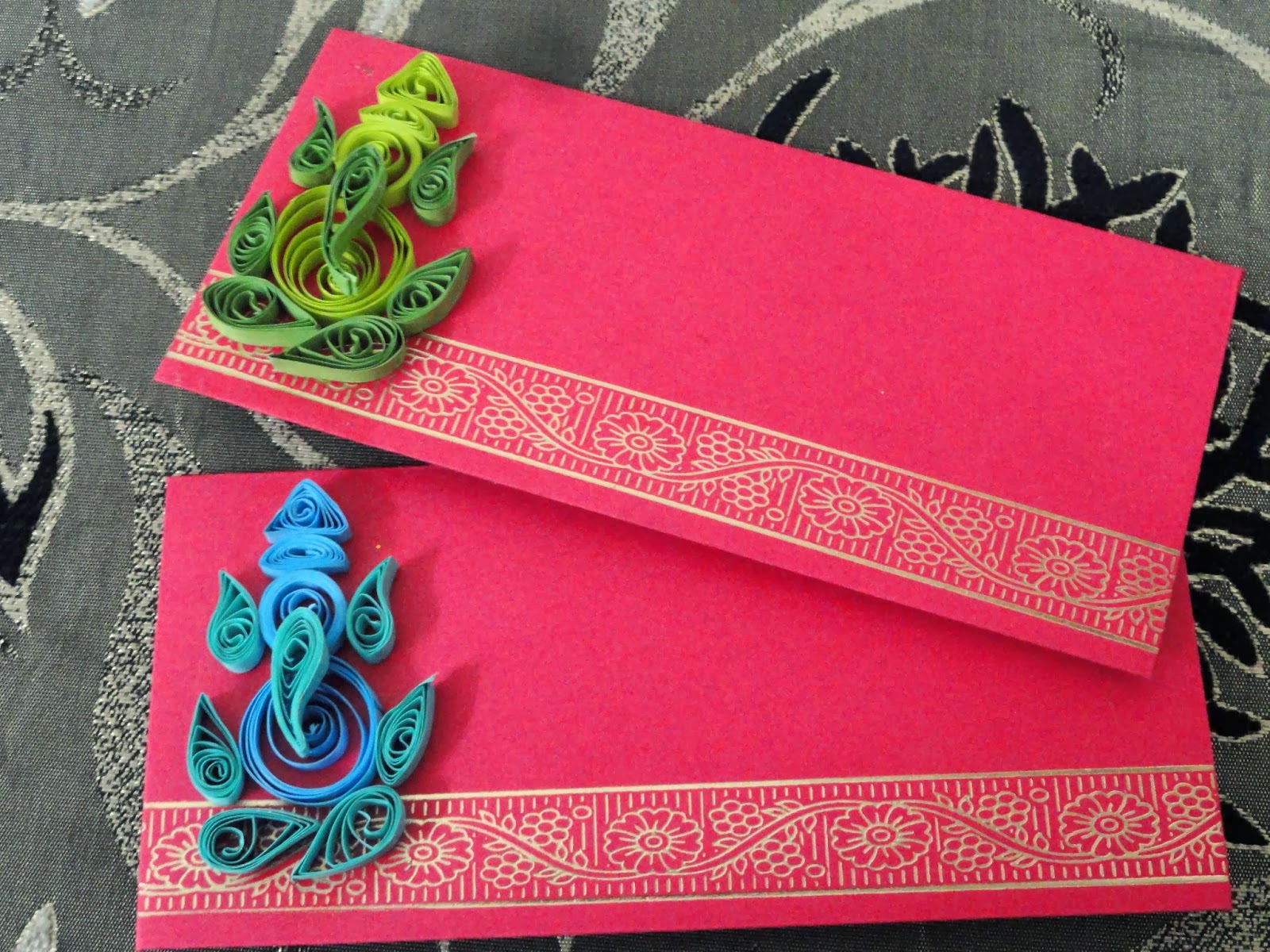 Awesome Quilling Envelopes With Quilled Ganesh Ji