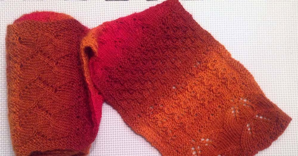 RHYTHM OF THE NEEDLES Advent Calendar Scarf Finished