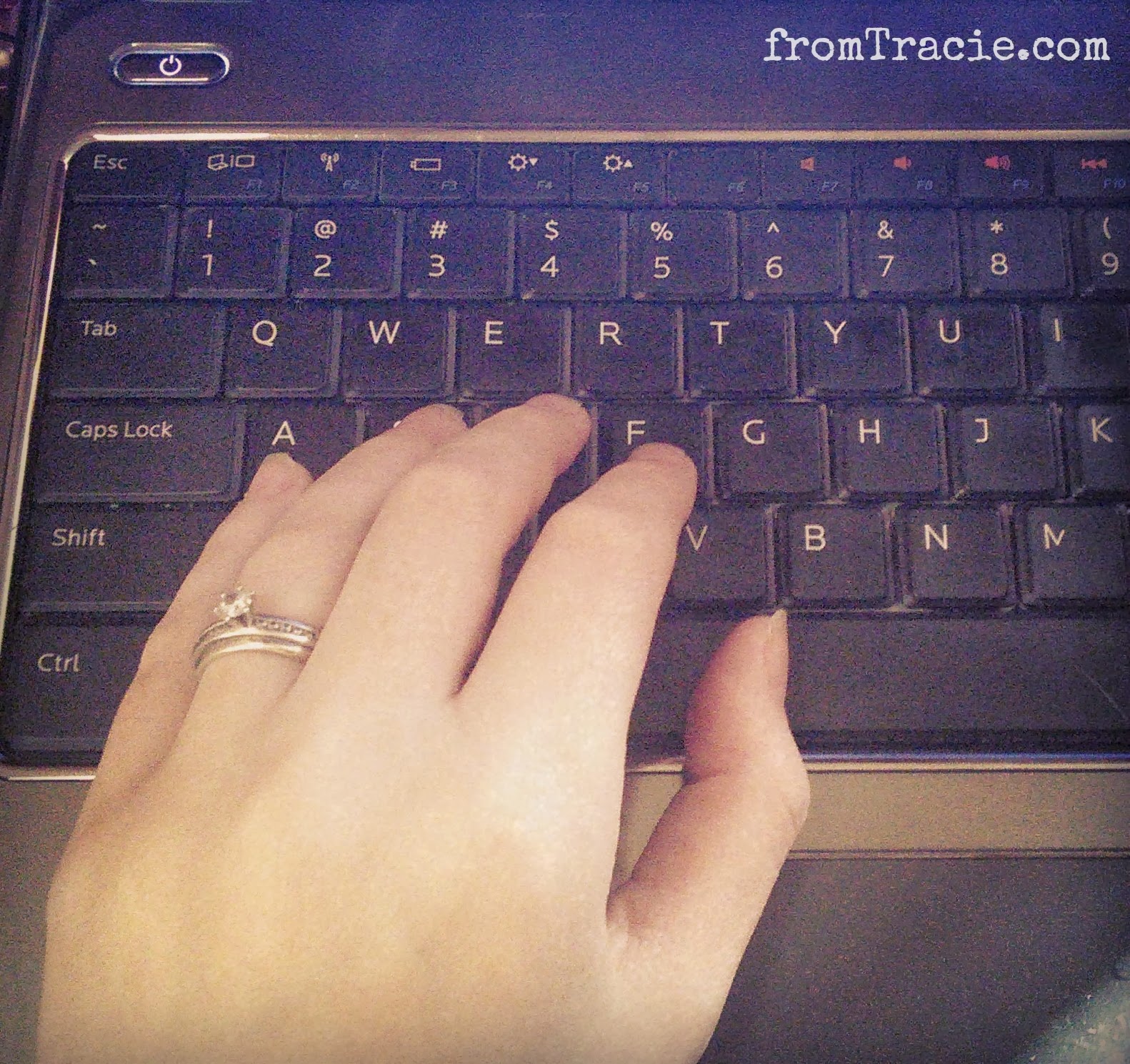 Hand On Keyboard