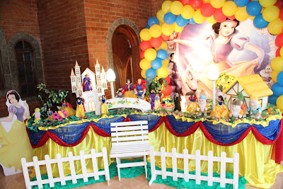 Tema da Branca de Neve e os Sete Anões Tema de aniversário infantil da Branca de Neve
