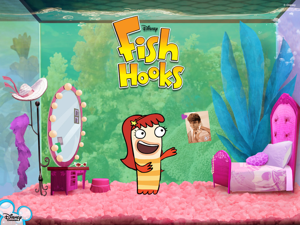 Walt Disney Fish Hooks Cartoons Funny Wallpaper