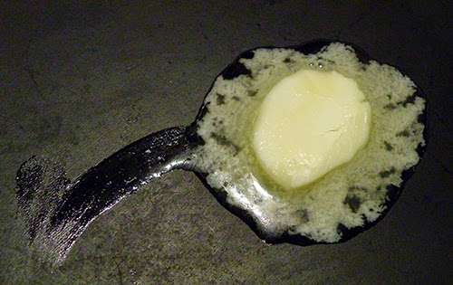 Sunburst of Butter Melting in Pan