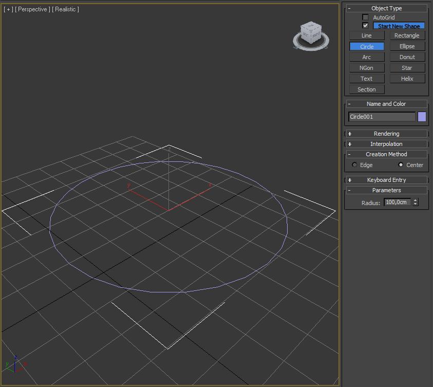 Círculo Creando círculo en 3ds max.