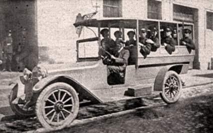 1920, Grupo móvil de la Policía Municipal de Santiago