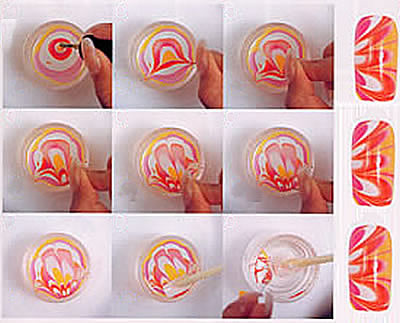 First Marble Design - Nails Style Photo Gallery | Nailsstyle.com first marble design - Nails