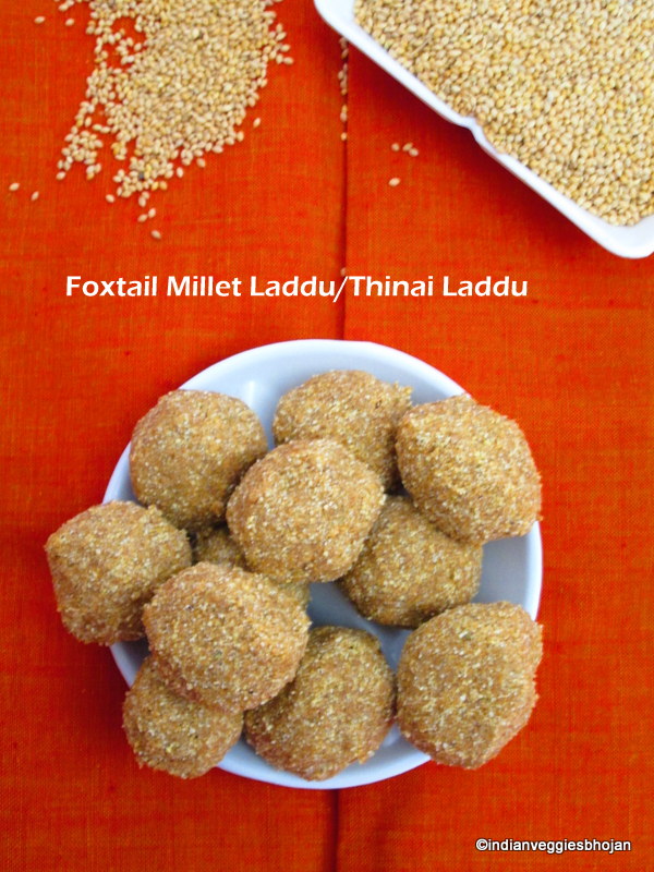 Foxtail Millet Laddu/Thinai Laddu Subha's Veg Recipes