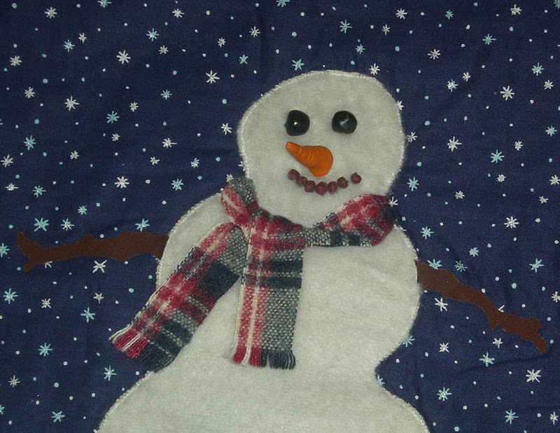 A Legacy of Stitches Eyes made out of coal.......Snowman features