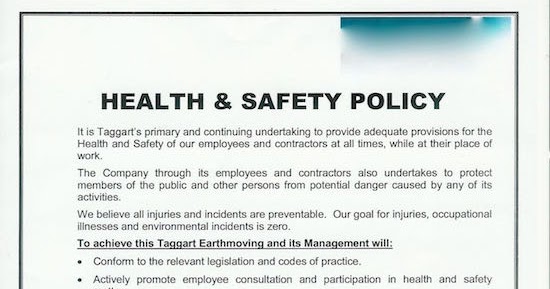 Hse Health And Safety Policy Template Safety Risks Health And Safety Policy Hse Health And Safety Policy Template Safety Risks Health And Safety Policy