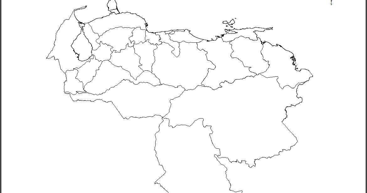 Mapas De Venezuela Mapa De Venezuela Para Colorear