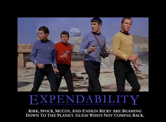 Expendibility and Ensign Ricky
