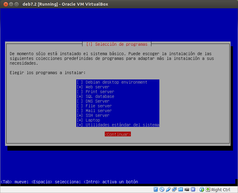 DriveMeca instalando Debian Wheezy 7.2